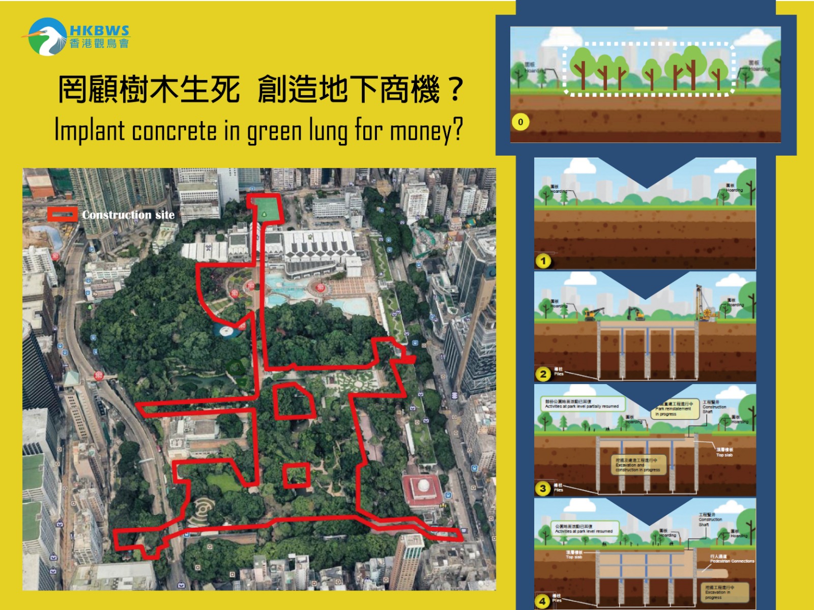  Underground Space Development at Kowloon Park - Implant concrete in green lung for money?