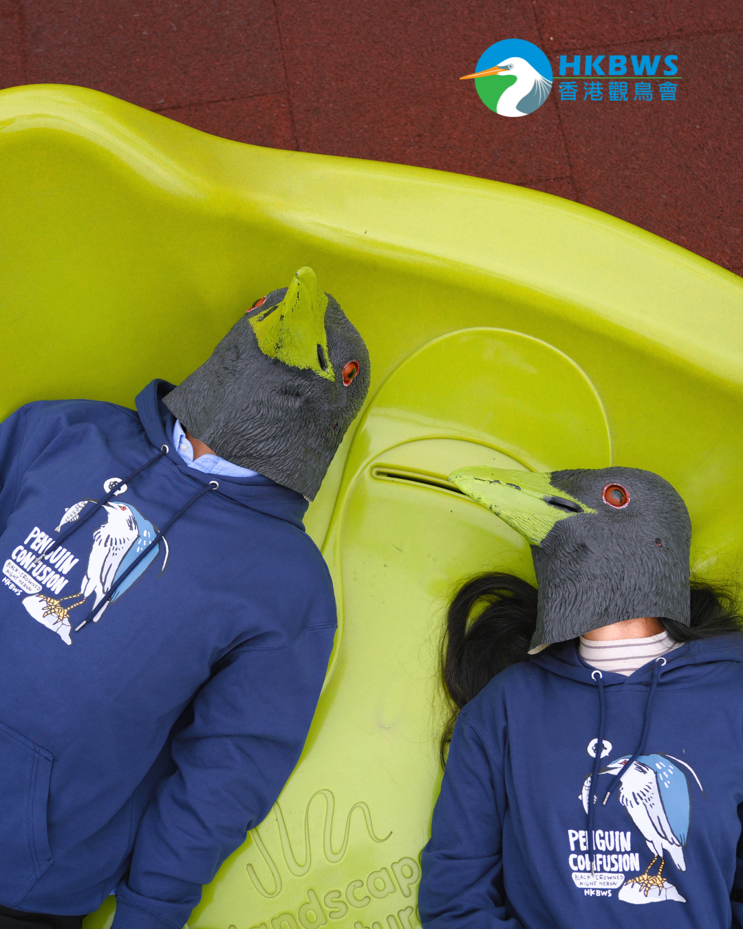 「🐧我唔係企鵝」夜鷺連帽衛衣