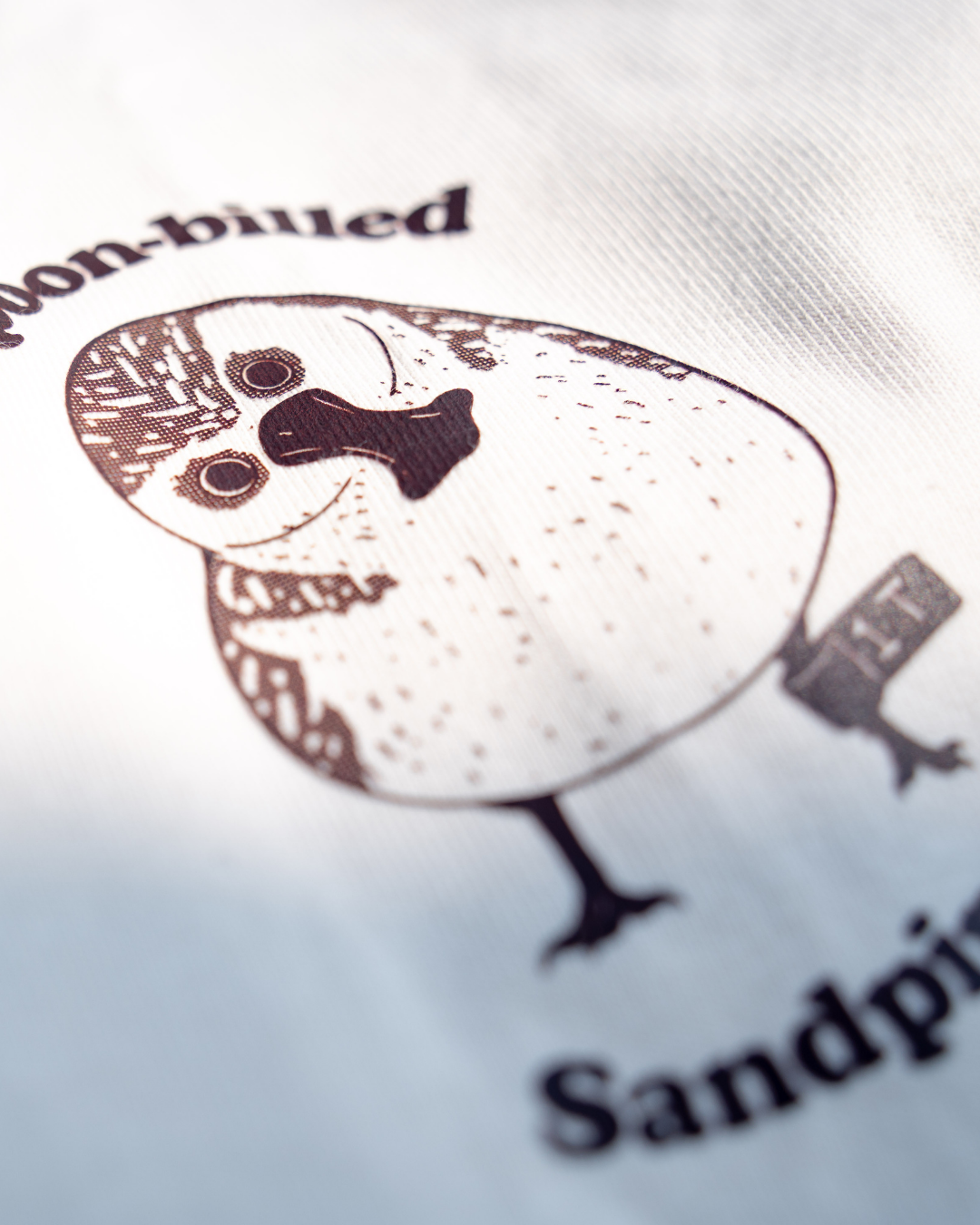 勺嘴鷸重磅純棉復古 T-shirt 