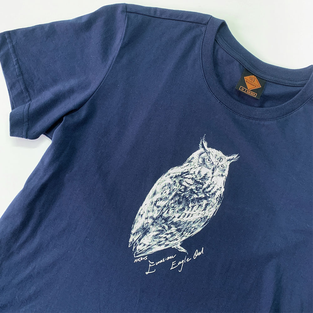 鵰鴞全棉Tee Eurasian Eagle Owl Cotton T-shirt