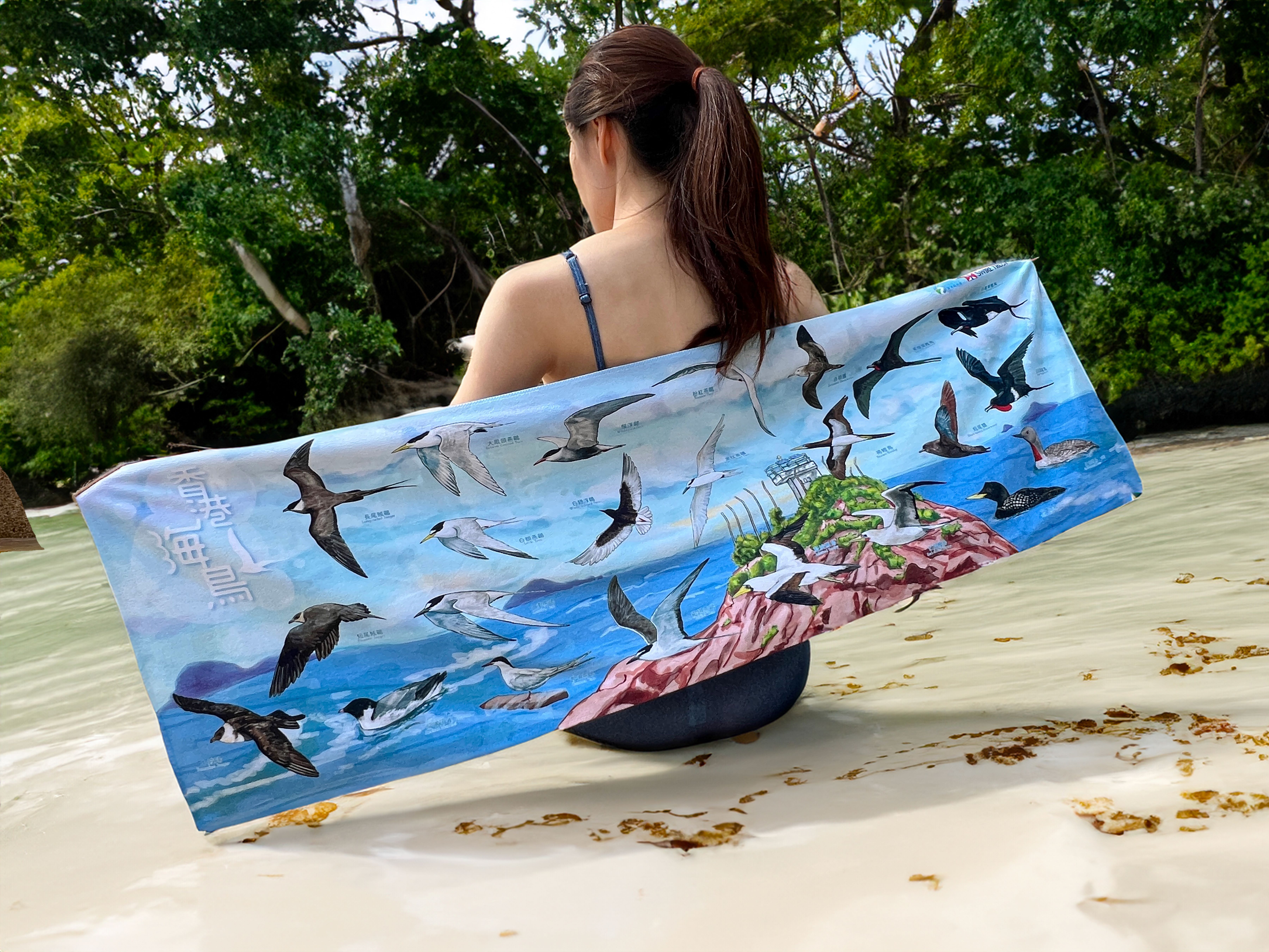 集合吧海鳥！超輕量速乾戶外毛巾 Muster, Seabirds! Ultra Lightweight Quick-Dry Outdoor Towel
