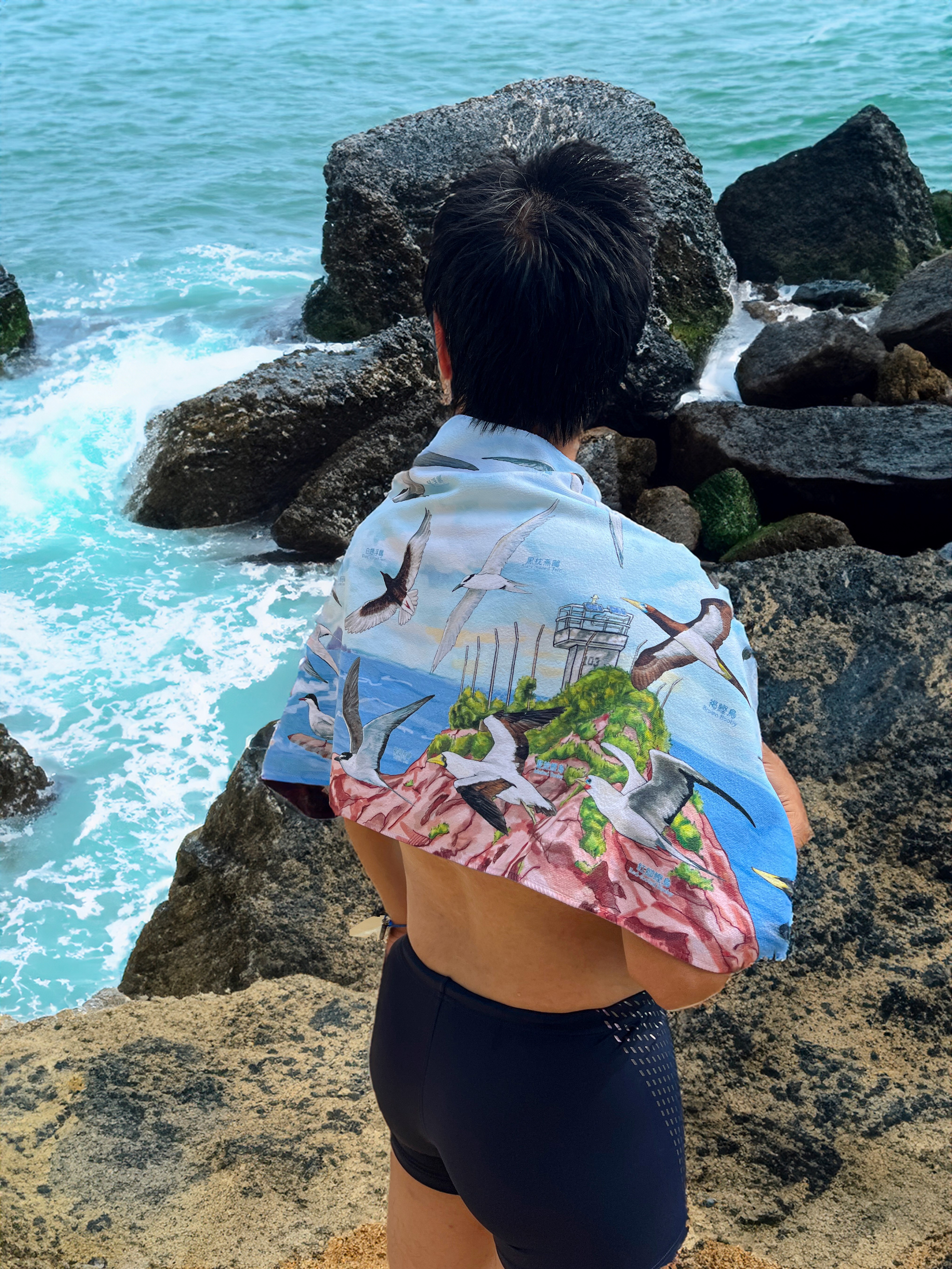 集合吧海鳥！超輕量速乾戶外毛巾 Muster, Seabirds! Ultra Lightweight Quick-Dry Outdoor Towel